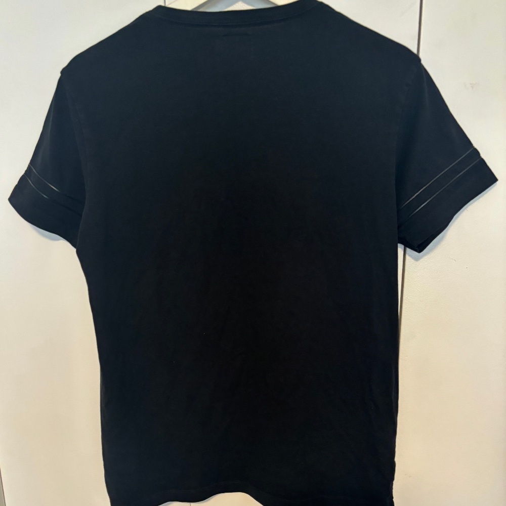 EVISU Black Reverse Logo T-shirt/ tee - Picture 3 of 8